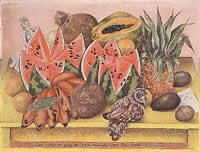 Frida Kahlo, "La novia que se espanta de ver la vida abierta", o/c, 1943