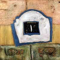 "Colonos", acrílico sobre tela, 100 x 100 cm