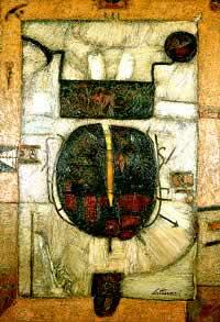 "Totem", acrílico sobre tela, 130 x 90 cm