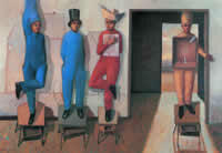 "Hermanos", óleo sobre tela, 100 x 145 cm, 2002