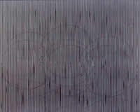 Trois cercles noirs, 84 x 102 x 16 cm, 1996