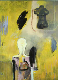 "Demolition man" técnica mixta sobre tela, 73" x 86", 2001