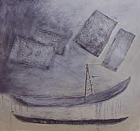 "Conectando valores", técnica mixta, 81 x 91 cm