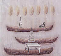 "Creciendo", técnica mixta, 81 x 91 cm