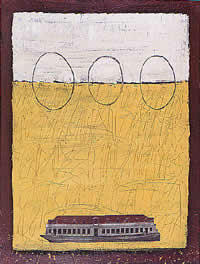 "Habituando", técnica mixta, 116 x 89 cm