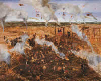 EL TRIUNFO DE LA ESCUELA DE PARIS I, Técnica mixta, 120 x 150 cm, 2002