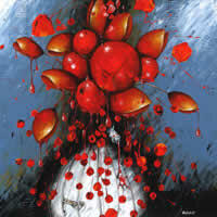 LA PUERTA DE LAS GOTAS, Acrílico sobre tela, 122 x 122 cm