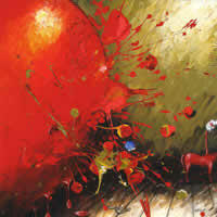 LA PUERTA DE SALIDA, Acrílico sobre tela, 122 x 122 cm