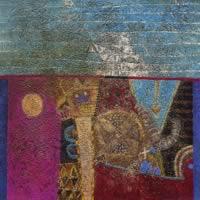 "Vaso con Jaguar" Oleo s/tela