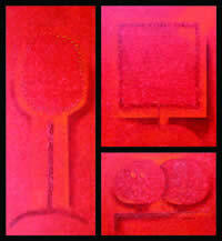 "Así Soy", técnica mixta, 180 x 165 cm. 2001.